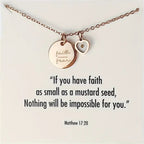 Mustard Seed Faith Over Fear Necklace