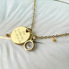 Mustard Seed Faith Over Fear Necklace