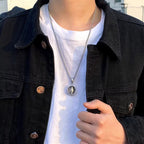 Rotating Cross Scripture Necklace