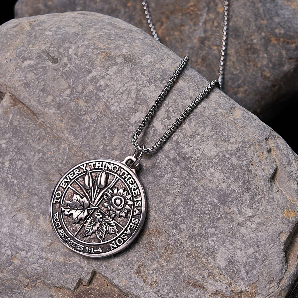 Ecclesiastes 3:1-4 Pendant Necklace