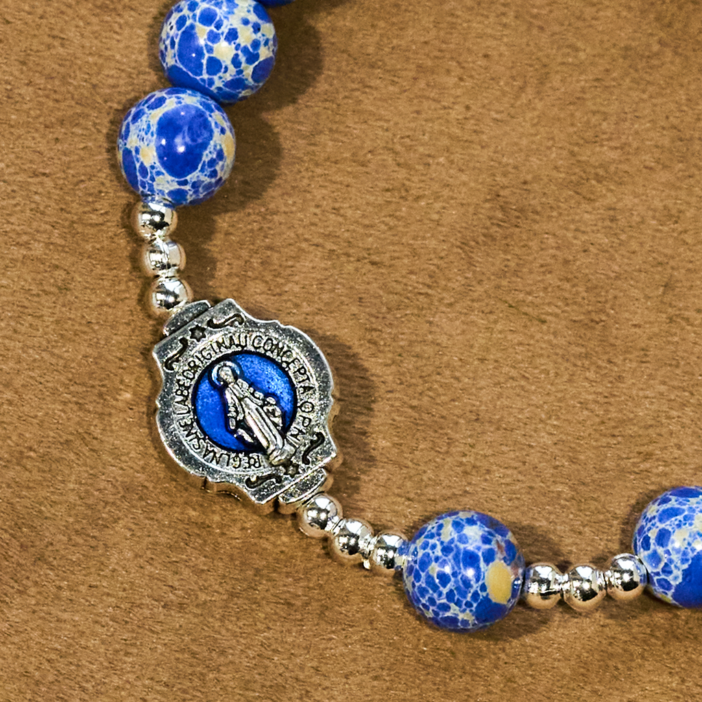 Blue Imperial Stone Marian Bracelet