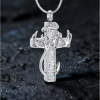 Hunting & Fishing Cross Pendant Necklace