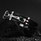 Cross Leather Bracelet