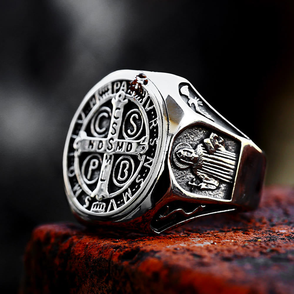 St. Benedict Cross Faith Ring