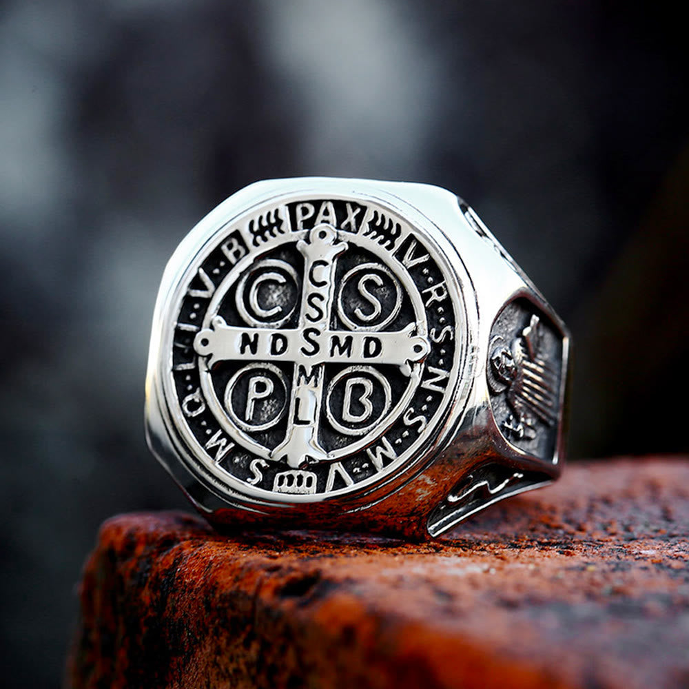 St. Benedict Cross Faith Ring