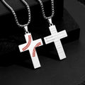 Baseball Stitch Cross Necklace