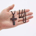 Baseball Stitch Cross Necklace
