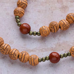 Peach Blossom Bead Rosary Bracelet