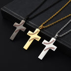 Baseball Stitch Cross Necklace