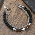 Tiger Eye & Black Onyx Bracelet