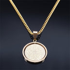The Lord’s Prayer Rotating Pendant Necklace