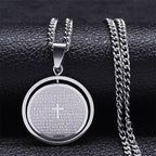 The Lord’s Prayer Rotating Pendant Necklace