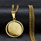 The Lord’s Prayer Rotating Pendant Necklace