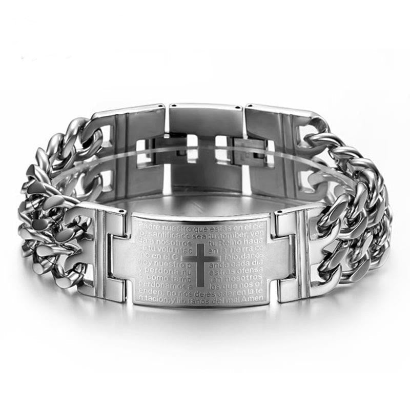 Cross & Prayer Bracelet