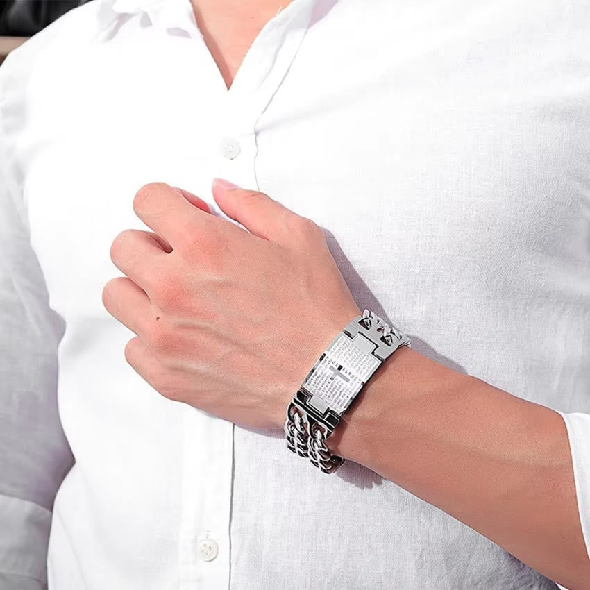 Cross & Prayer Bracelet