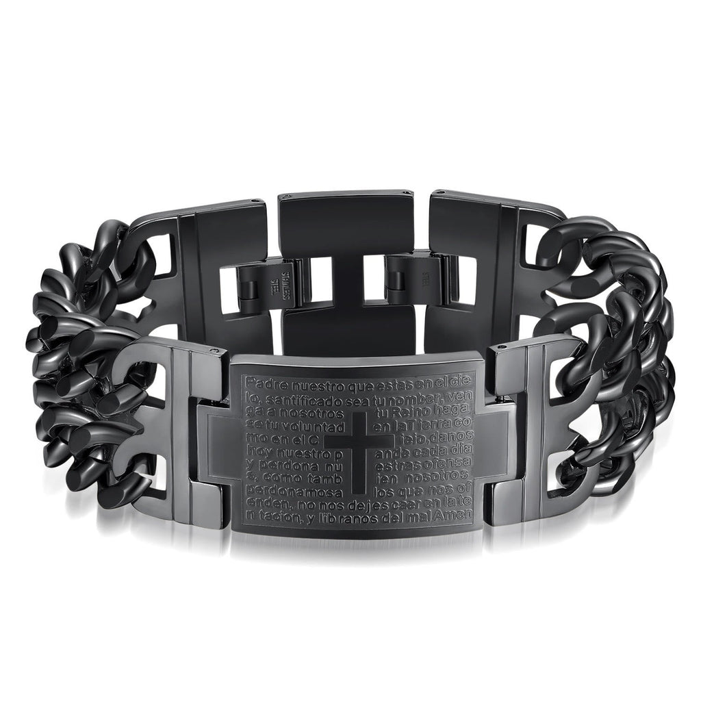Cross & Prayer Bracelet