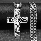 Crown of Thorns Cross Necklace