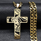 Crown of Thorns Cross Necklace