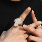 Pave Cross Ring