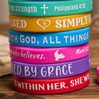 Scripture Silicone Bracelets