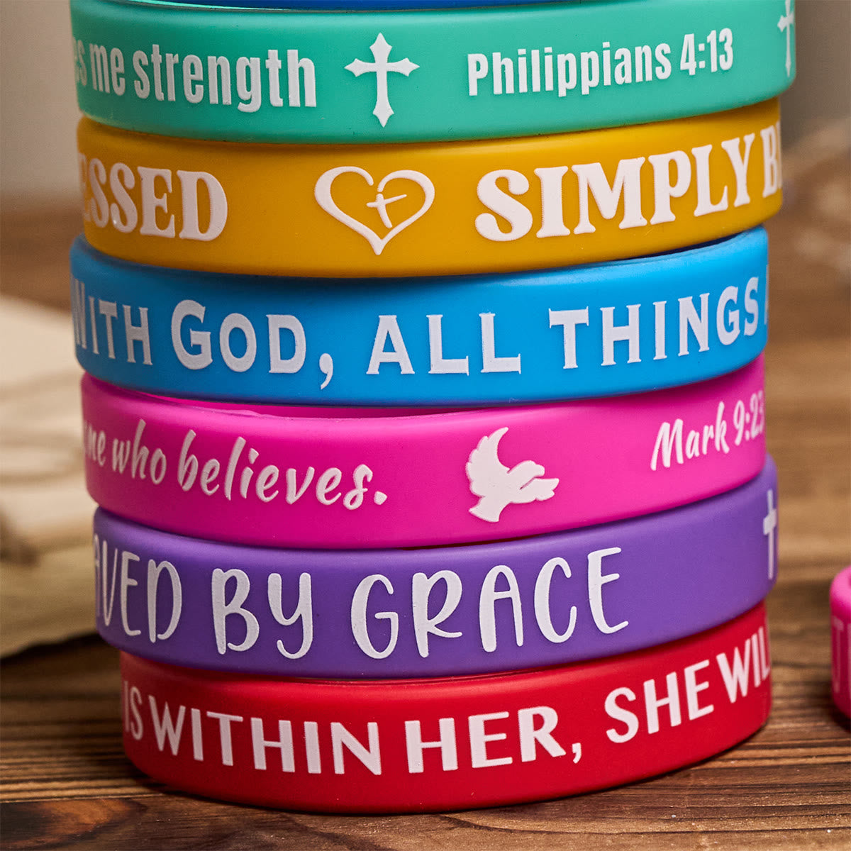 Scripture Silicone Bracelets