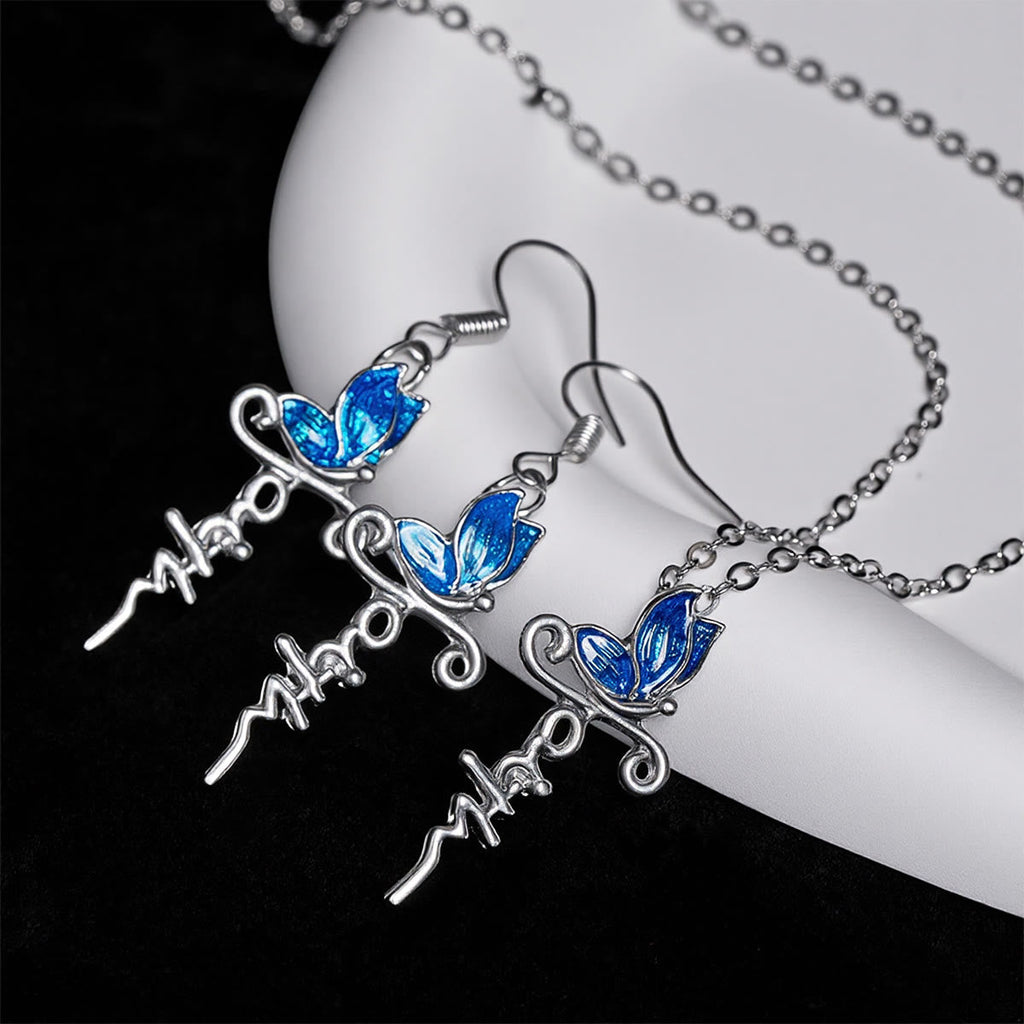Butterfly Cross Jewelry Set