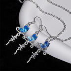 Butterfly Cross Jewelry Set