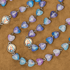 Blue Heart & Butterfly Rosary, Bracelet