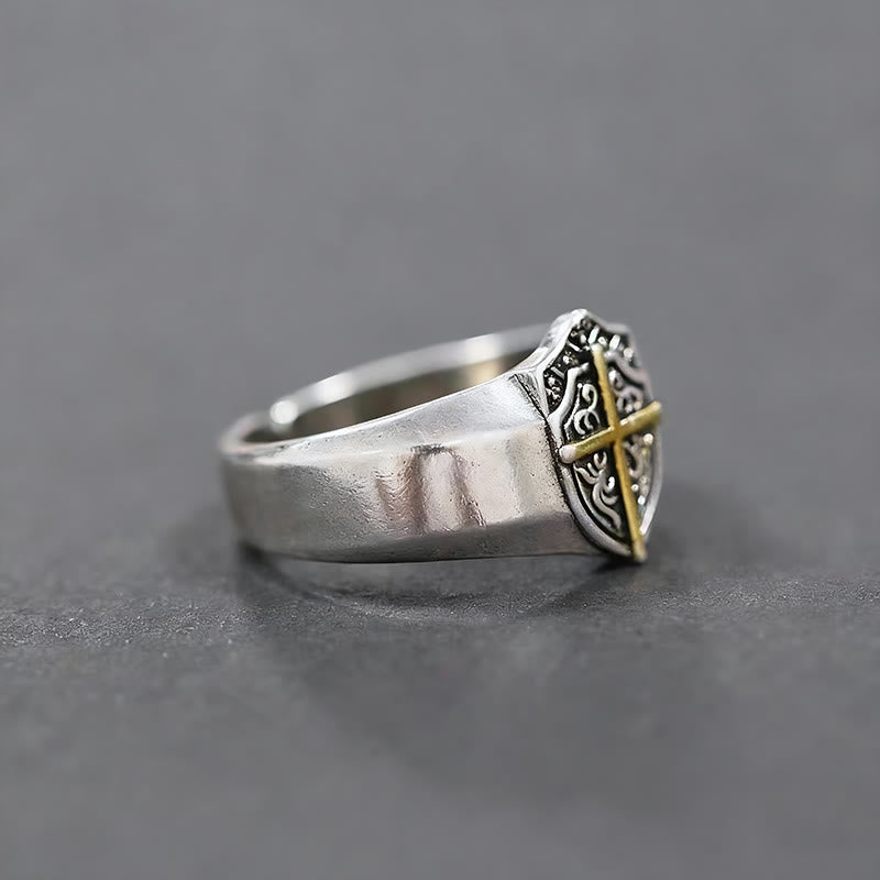 Shield Cross Ring