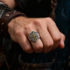 Shield Cross Ring