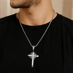 Geometric Cross Pendant Necklace