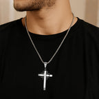 Geometric Cross Pendant Necklace