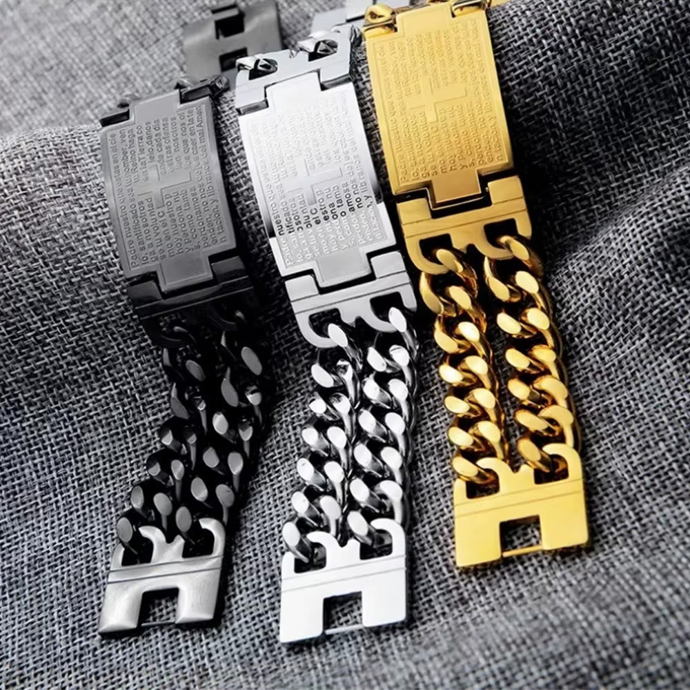 Cross & Prayer Bracelet