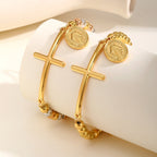 Cross & Our Lady Beaded Bracelet