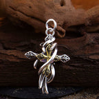 Ornate Scrollwork Cross Necklace