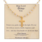Blessed Stone Cross Necklace