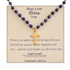 Blessed Stone Cross Necklace