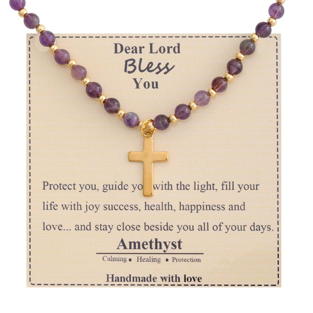 Blessed Stone Cross Necklace