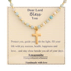 Blessed Stone Cross Necklace