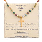 Blessed Stone Cross Necklace