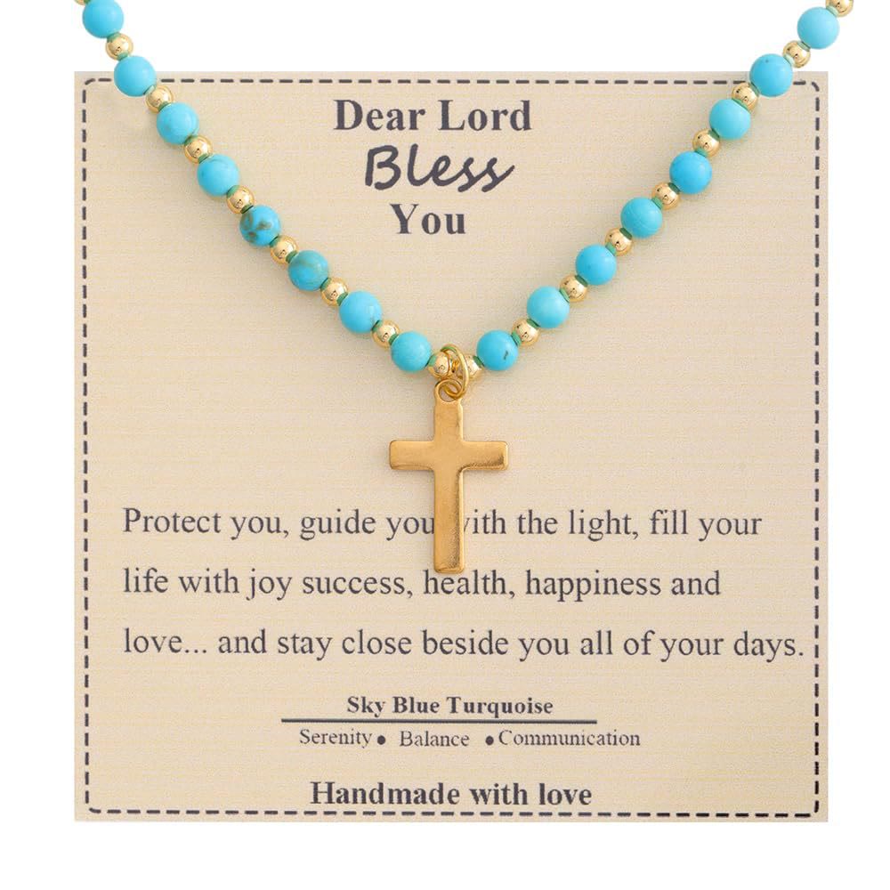 Blessed Stone Cross Necklace
