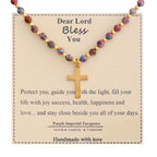Blessed Stone Cross Necklace