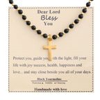 Blessed Stone Cross Necklace