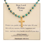 Blessed Stone Cross Necklace