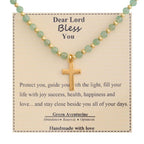 Blessed Stone Cross Necklace