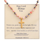 Blessed Stone Cross Necklace