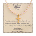Blessed Stone Cross Necklace
