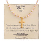 Blessed Stone Cross Necklace