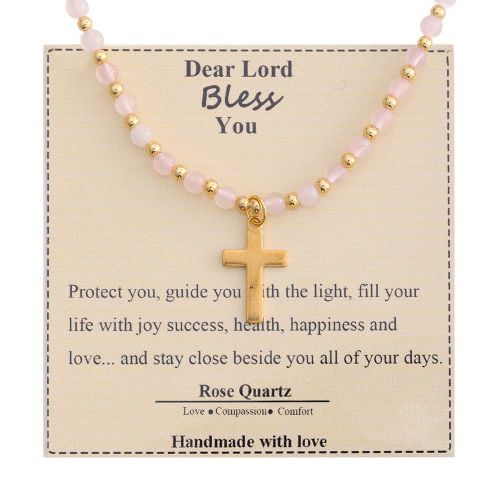 Blessed Stone Cross Necklace