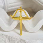 3-Color Nail Cross Pendant Necklace